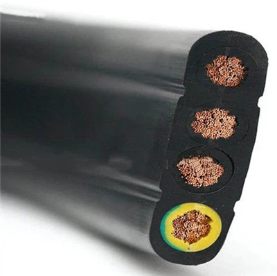 H03rn-f H05rn-f H07rn-f 3x1.5 3x2.5 3x3.5mm2 Hepr Cable de bomba submergible de goma plana flexible Cable pla d'ascensor